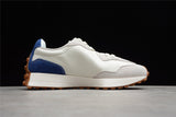 STAUD x New Balance 327 series summer men's and women's sports and leisure running shoes white blue