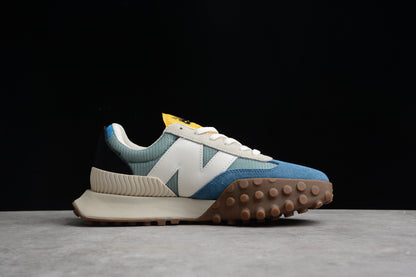 New Balance NB New Balance XC72 series retro pioneer sports and leisure jogging shoes multi-color stitching blue, yellow, white and black