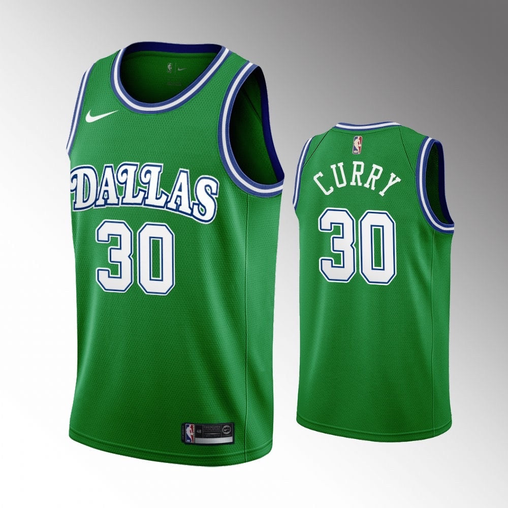 Dallas green 30 curry  jersey