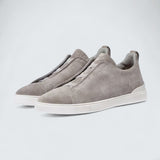 Grey Mélange Suede Triple Stitch™ Sneakers