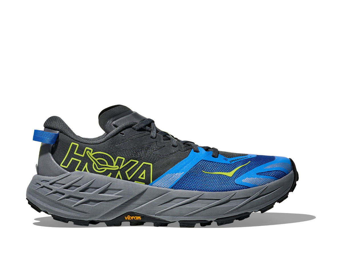 HOKA Speedgoat 7 trail running shoe in the "Outer Orbit / Virtual Blue"