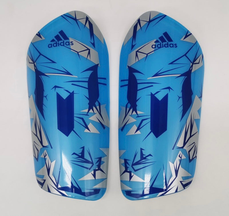 A3 adidas shin guards color blue