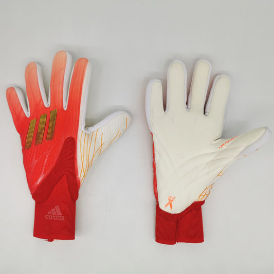 adidas gloves white and red