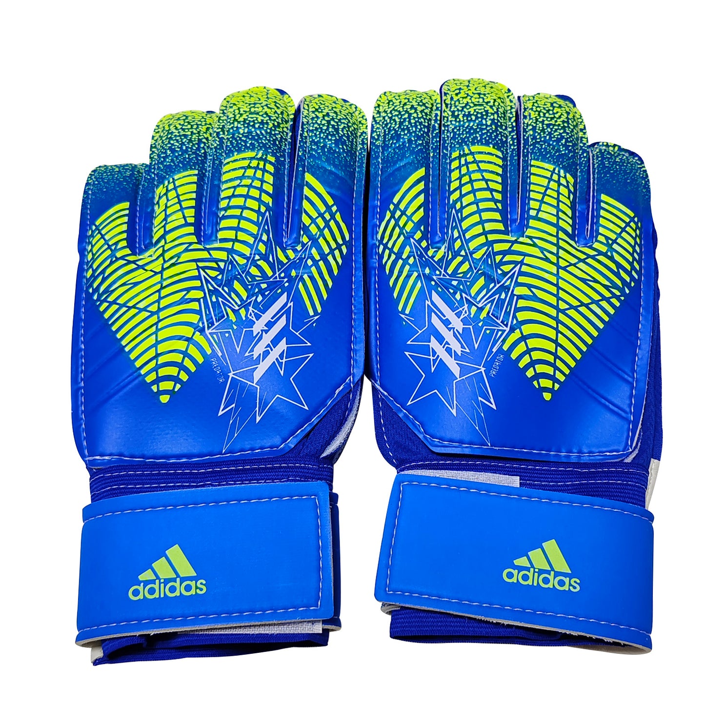adidas gloves blue and green