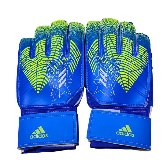 adidas gloves blue and green