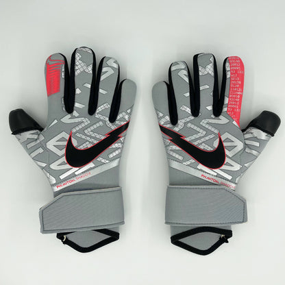 nike gloves grey and black