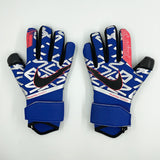 nike gloves blue and black