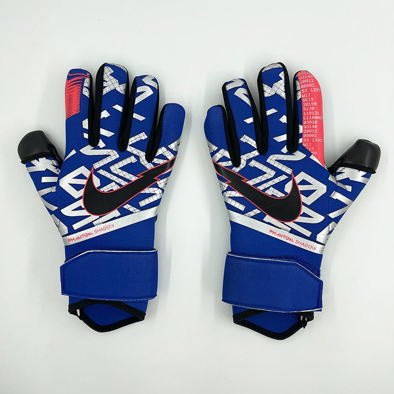 nike gloves blue and black