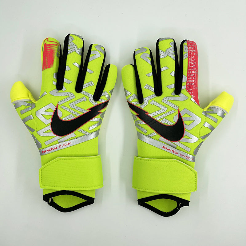 nike gloves yellow and black
