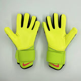 nike gloves yellow and black