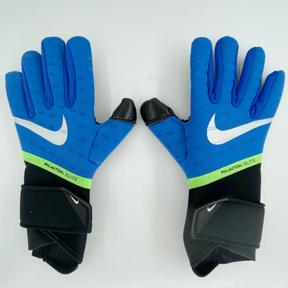nike gloves blue and black
