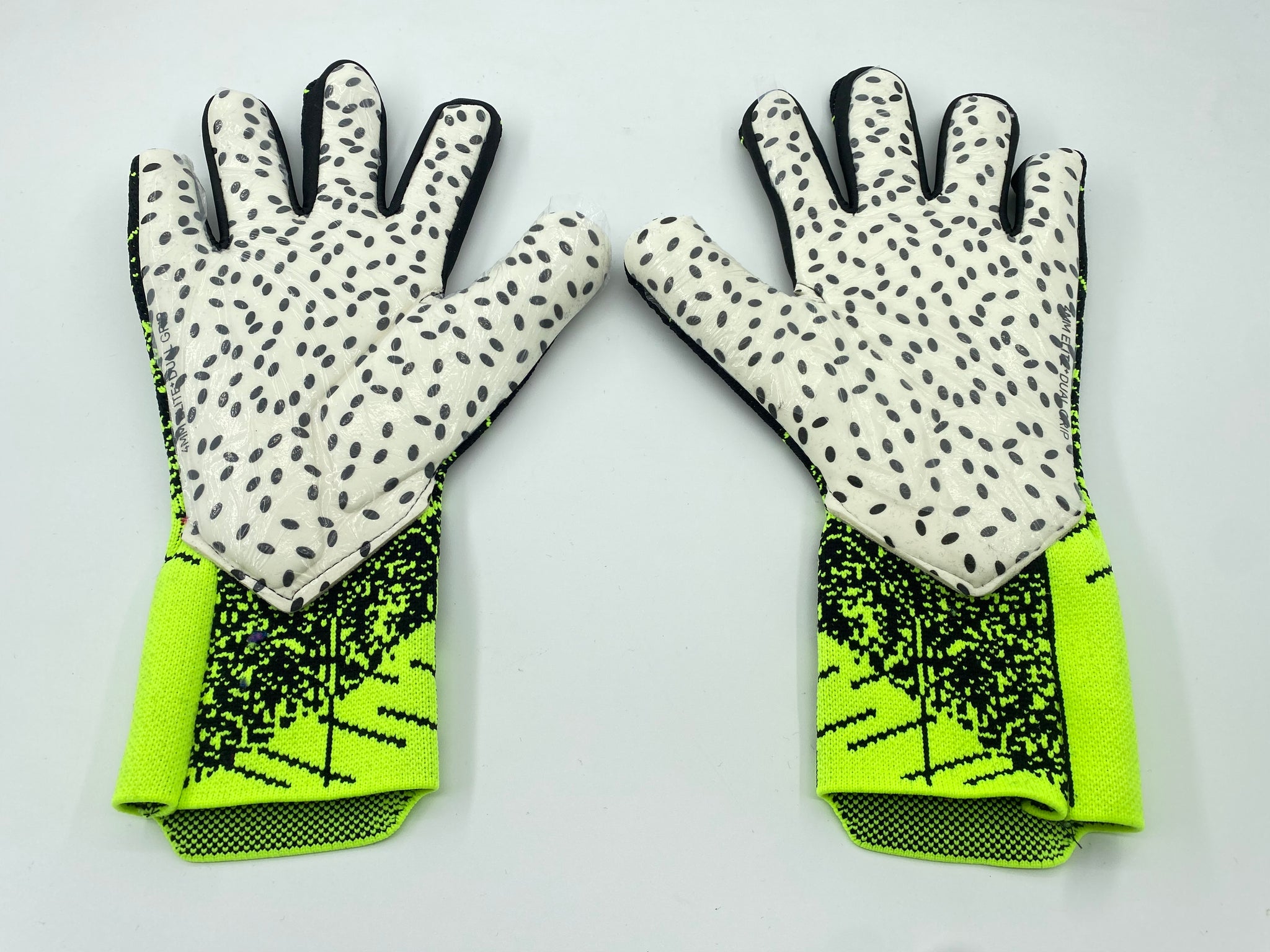nike gloves yellow and black
