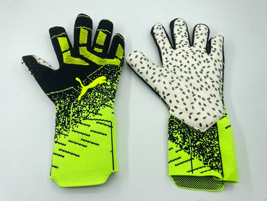 nike gloves yellow and black