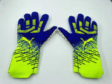 nike gloves blue and yellow