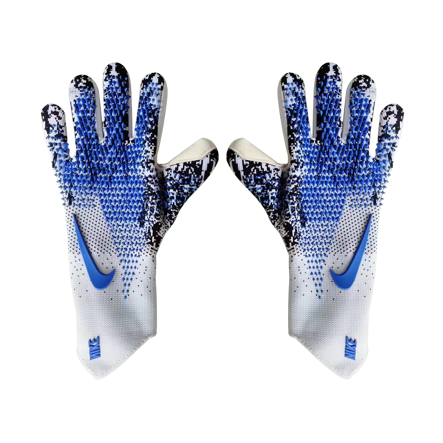 nike gloves blue white and black