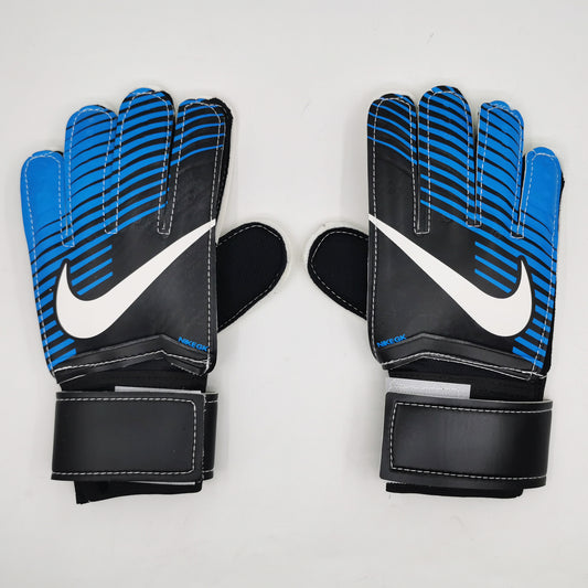 nike gloves blue and black