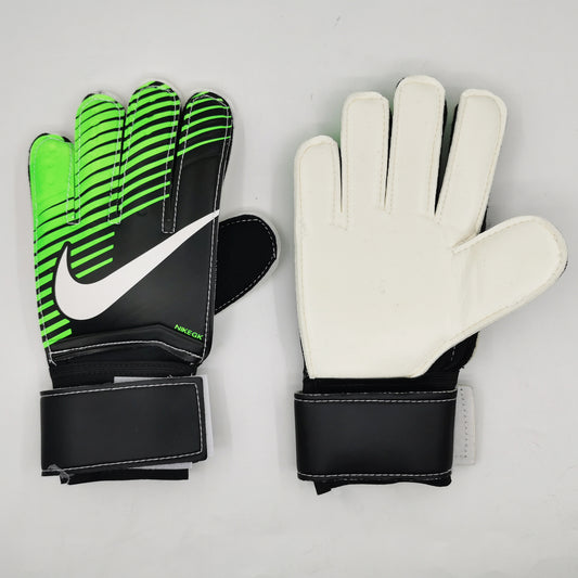 nike gloves green and black