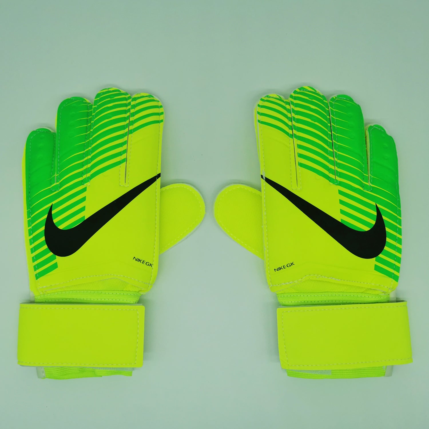 nike gloves green and yellow