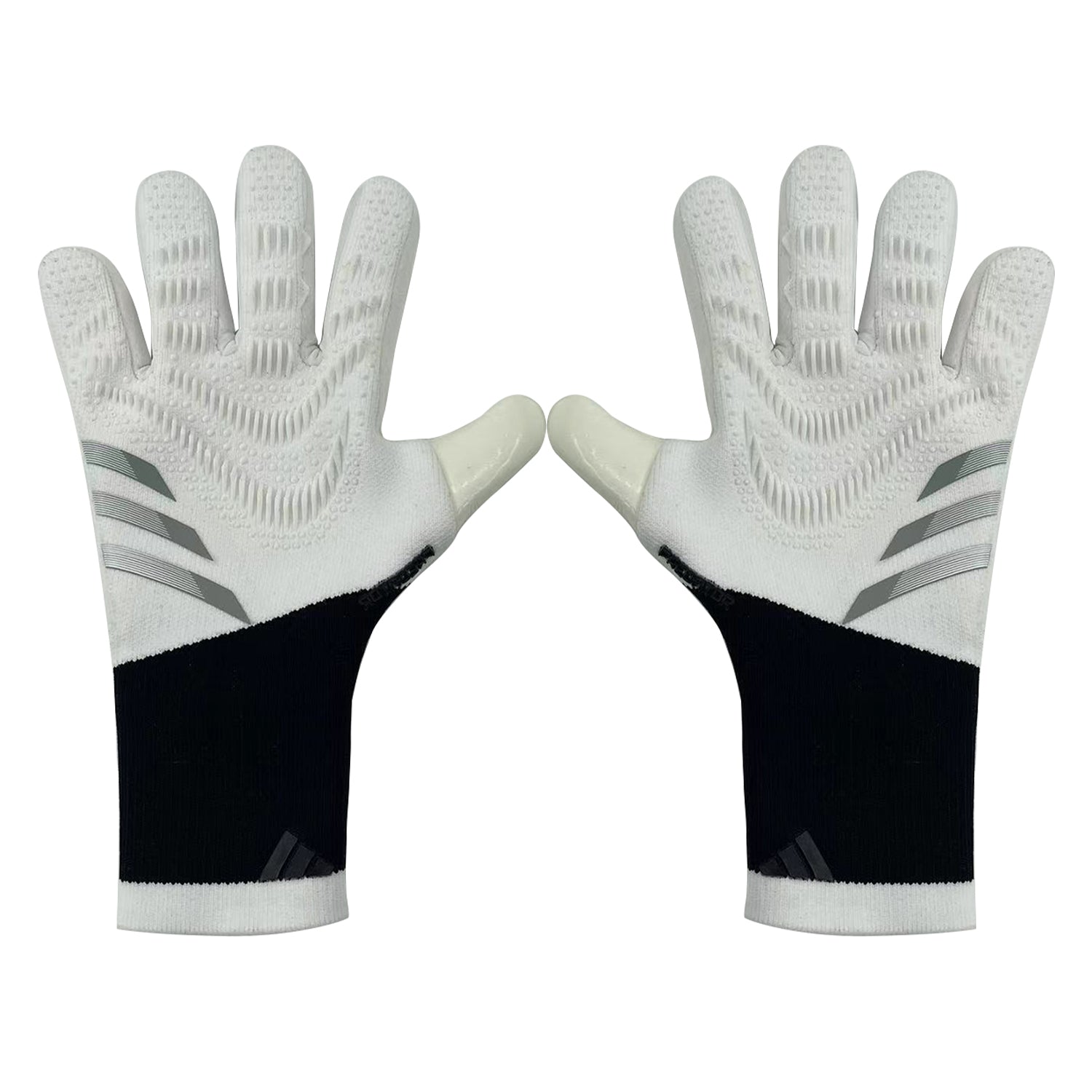 adidas gloves white and black