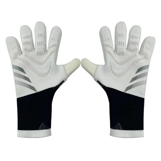 adidas gloves white and black