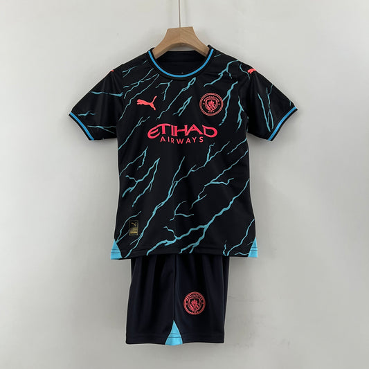 23/24 kids Manchester City third away size: 16-28