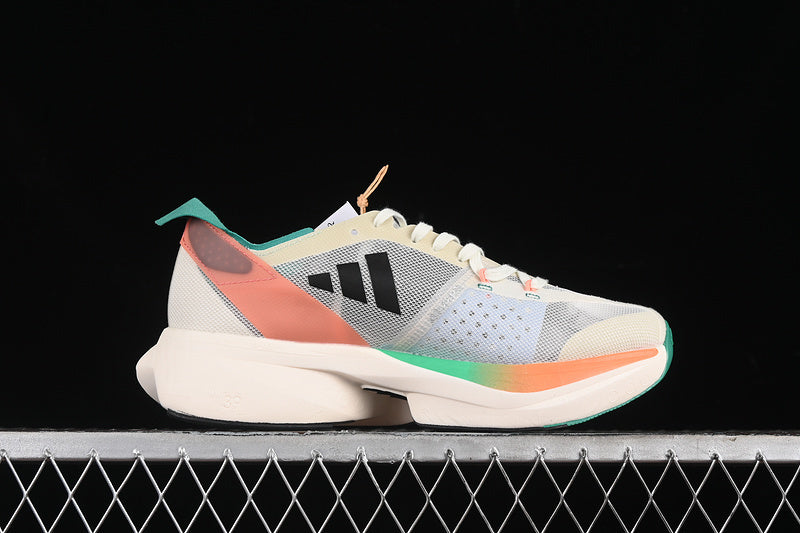 ADIZERO ADIOS PRO 3 WHITE TINT/CORE BLACK/CORAL FUSION