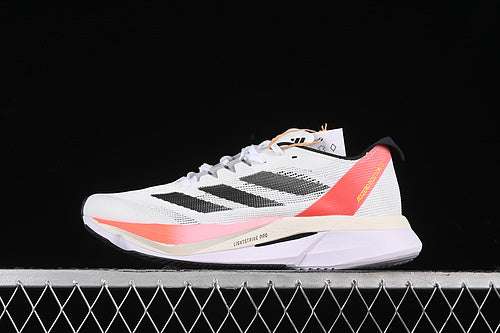 ADIZERO BOSTON 12 CLOUD WHITE/AURORA METALLIC/SOLAR RED