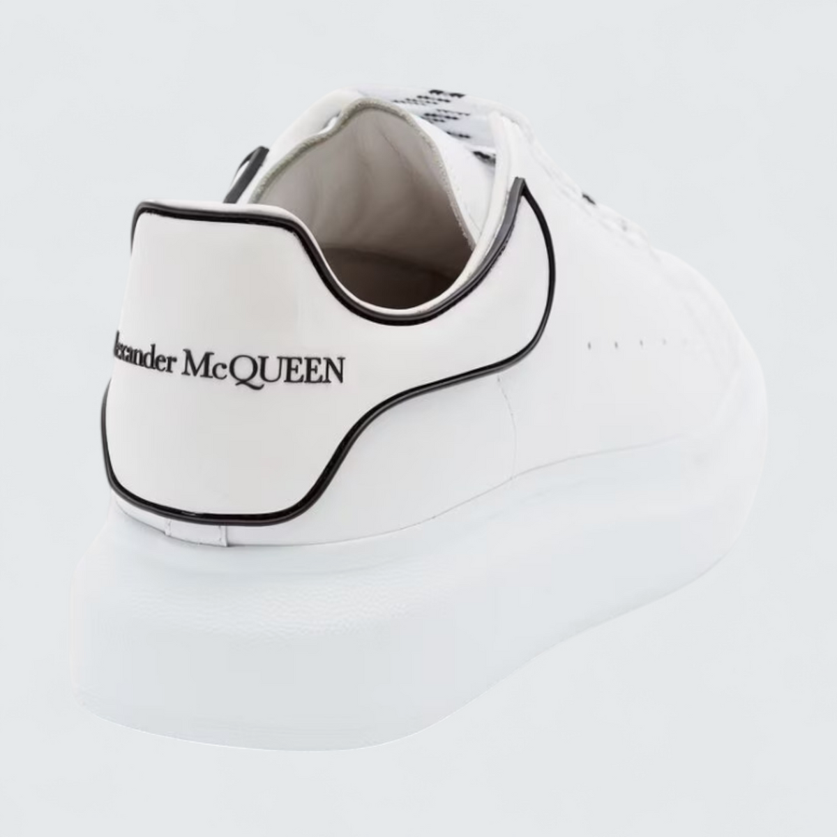 Oversized Sneaker in White/Black