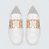 Valentino Garavani Rockstud Untitled Sneaker 'White/Metallic'