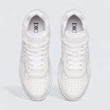 B27 Uptown Low-Top Sneaker ’White Smooth Calfskin and White Dior Oblique Galaxy Leather’
