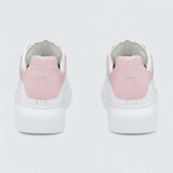 Oversized Sneaker in White Pink
