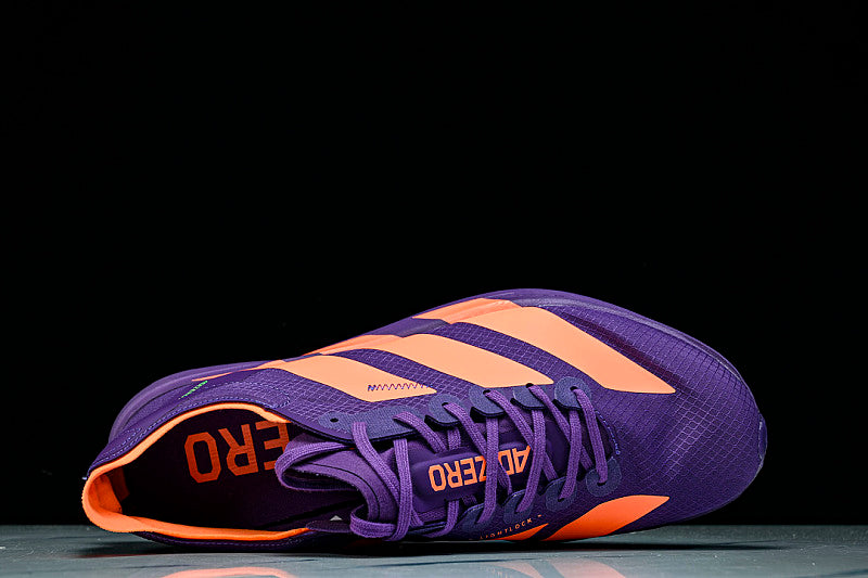 ADIZERO ADIOS 4 M LOW-CUT RUNNING SHOES PURPLE/ORANGE
