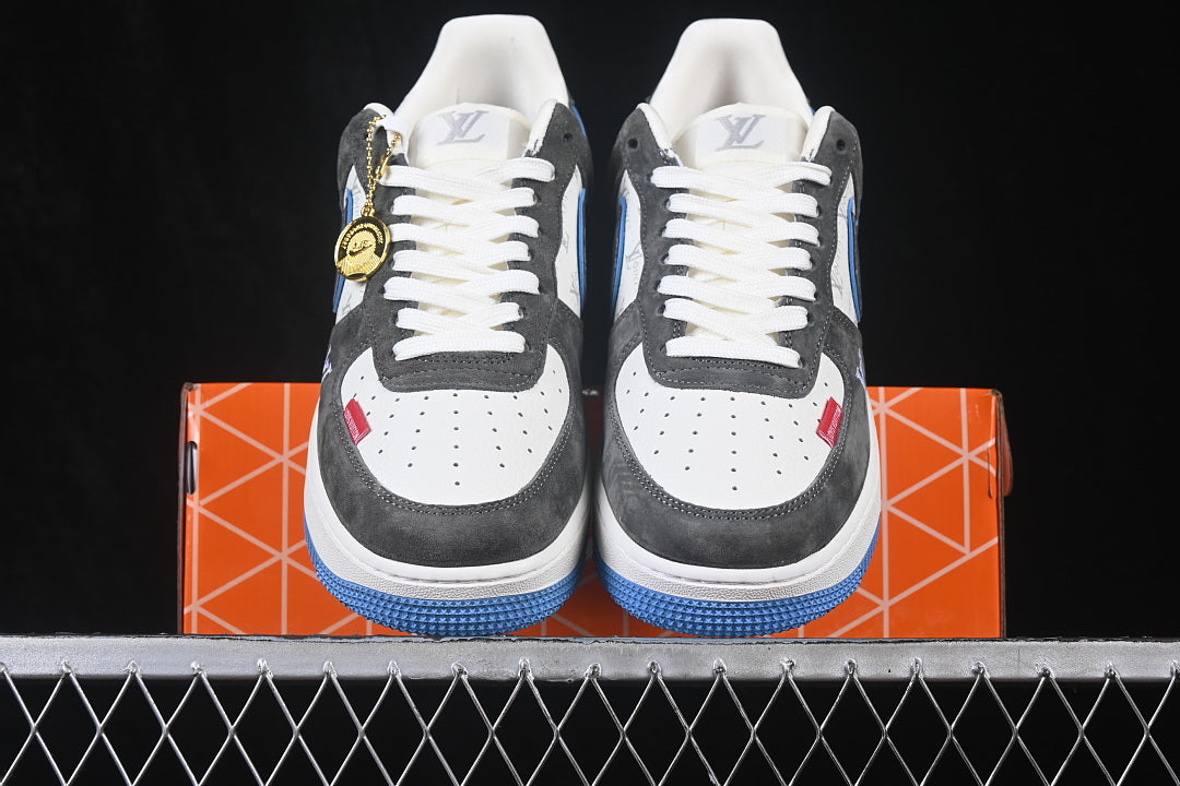 【330】[WY0655-111]-[AIR FORCE 1 07 LOW CASUAL SNEAKERS DARK GRAY/WHITE]-[WOMAN:36-39]-[MAN:40-45]