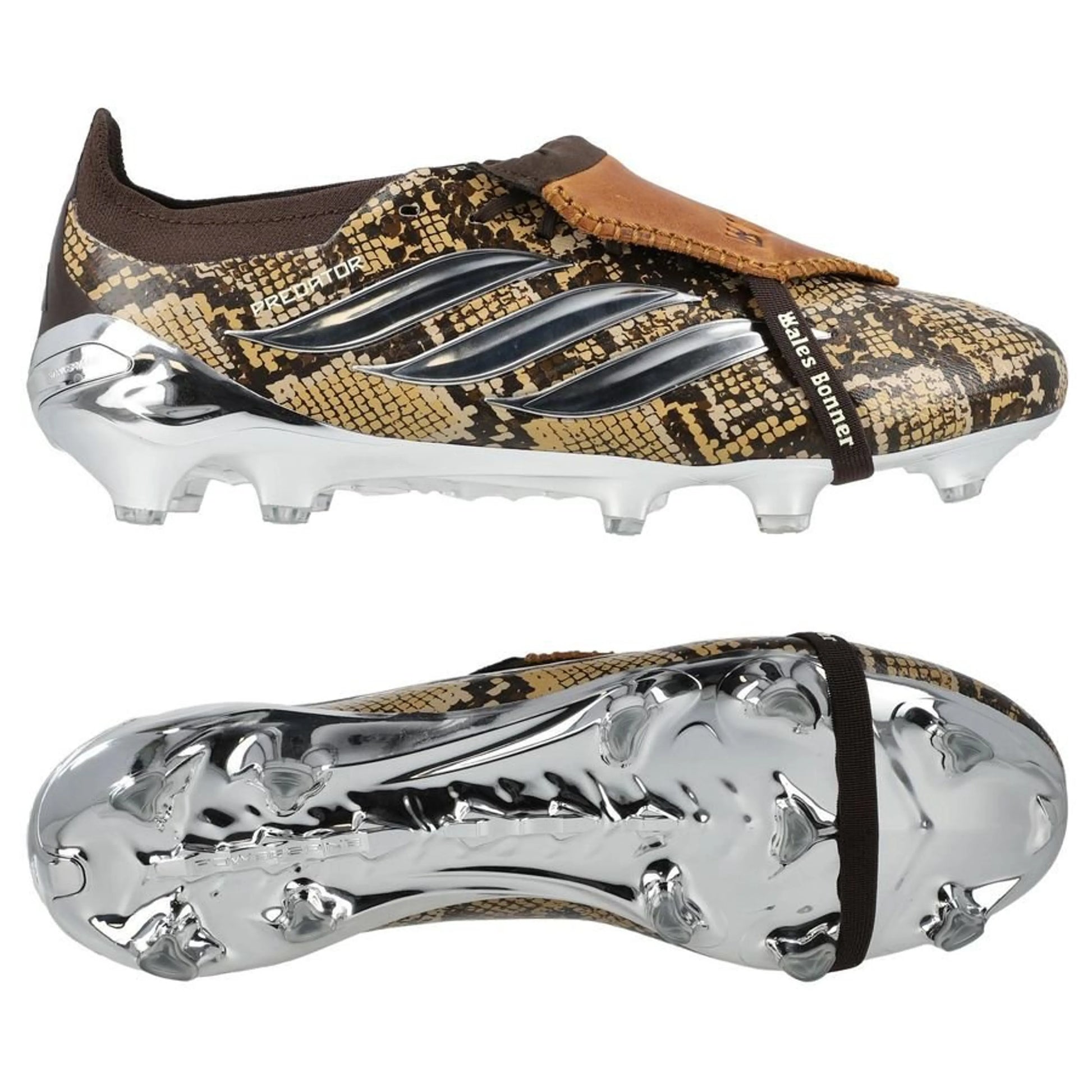 adidas Predator Elite Fold-over Tongue FG Wales Bonner - Brown/Silver Metallic LIMITED EDITION