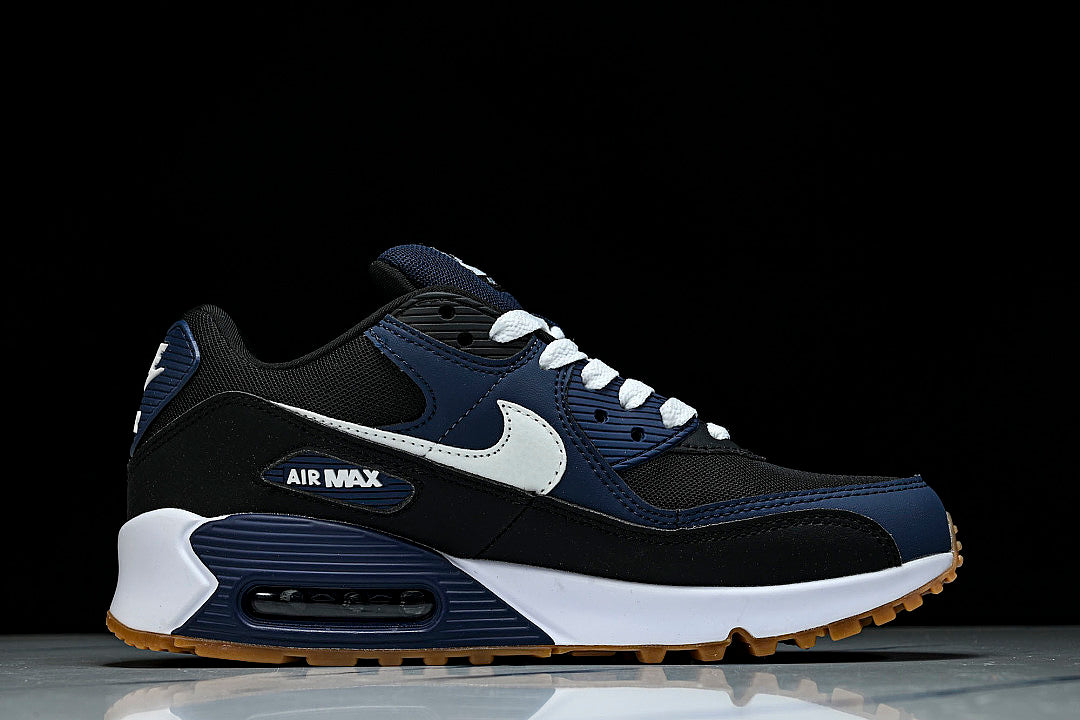 FB9658-400 AIR MAX 90 MIDNIGHT NAVY/BLACK/GUM MEDIUM BROWN/WHITE