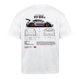 Porsche 911 GT3 White T-Shirt