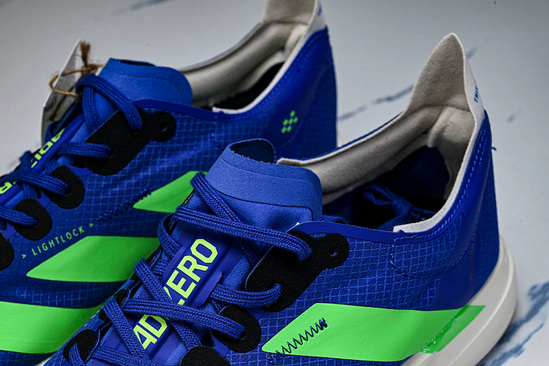 JP9271 ADIZERO ADIOS 4 M LOW-TOP RUNNING SHOES BLUE/GREEN