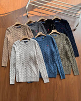 Ralph Lauren Cable-Knit Crew-Neck Sweater RL2501