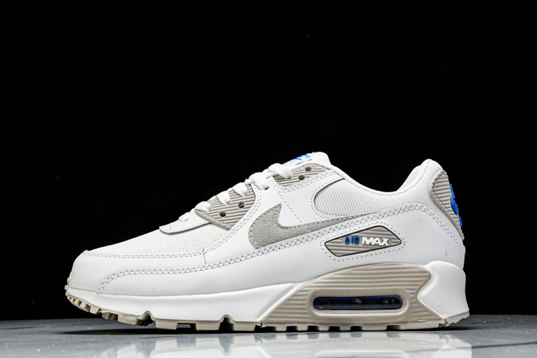 FZ7186 100 AIR MAX 90 WHITE/GREY/BLUE