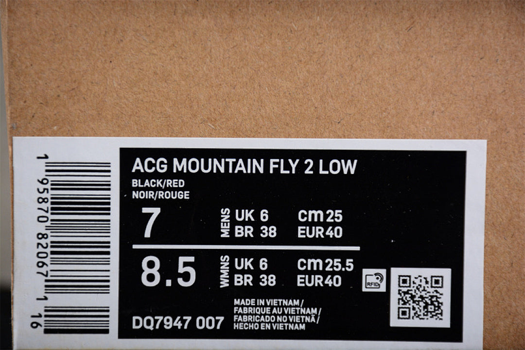 ACG MOUNTALN FLY LOW GTX SE BLACK/BLACK/RED