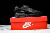 AJ1285-019 AIR MAX 90 RETRO AIR CUSHIONED RUNNING SHOES BLACK/INKINESS
