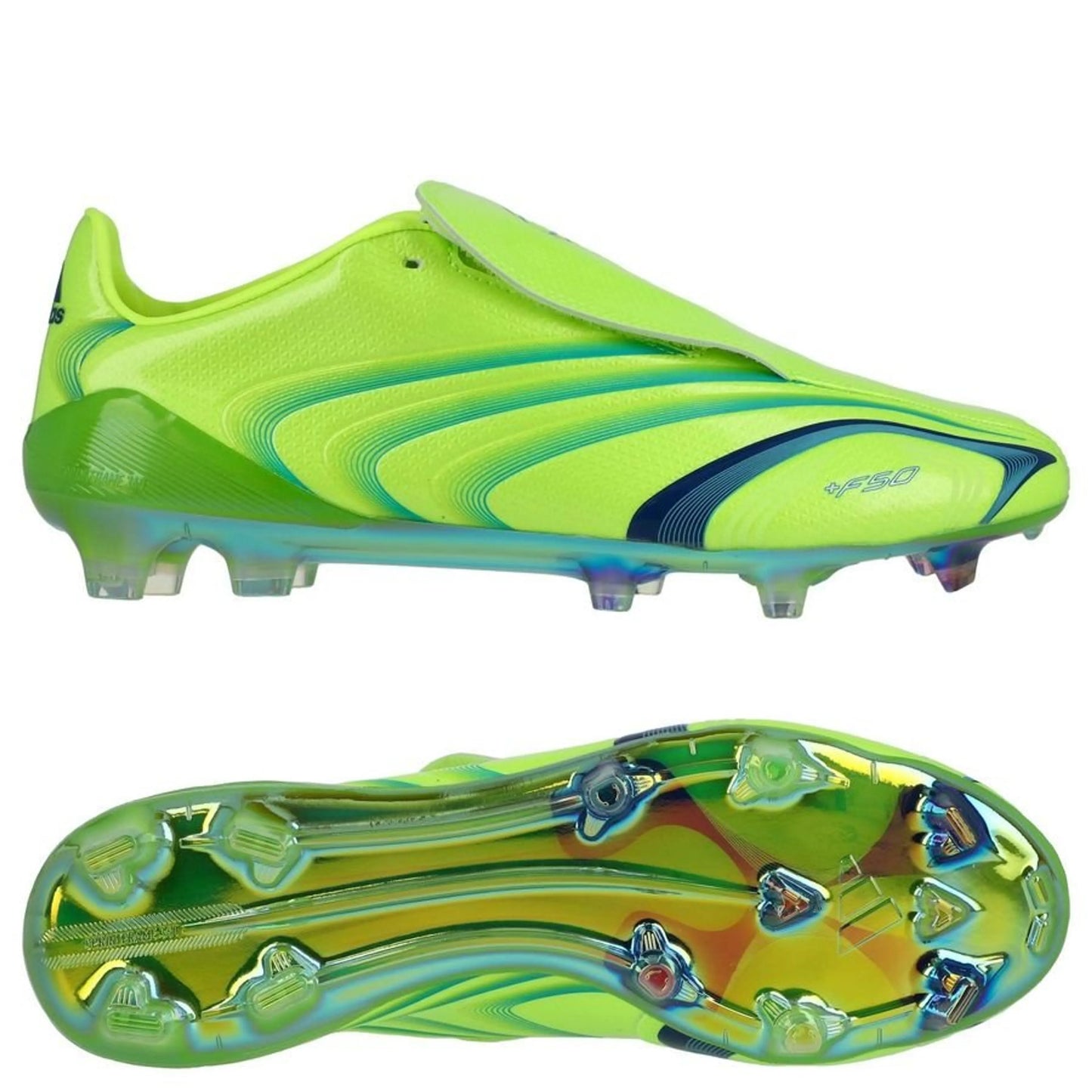 adidas F50 Elite Tunit FG - Lucid Lemon/Royal Blue/Light Utility Aqua LIMITED EDITION
