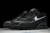 HV4517-002 AIR MAX 90 RETRO AIR CUSHIONED RUNNING SHOES BLACK/LIGHT GRAY