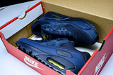 DM0029-401 AIR MAX 90 RETRO AIR CUSHIONED RUNNING SHOES NAVY BLUE/BLACK