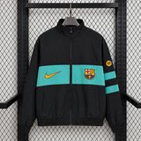 Barcelona Black & Teal Track Jacket
