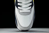 AJ1285-101 AIR MAX 90 RETRO AIR CUSHIONED RUNNING SHOES BLACK/WHITE/LIGHT GRAY/YELLOW