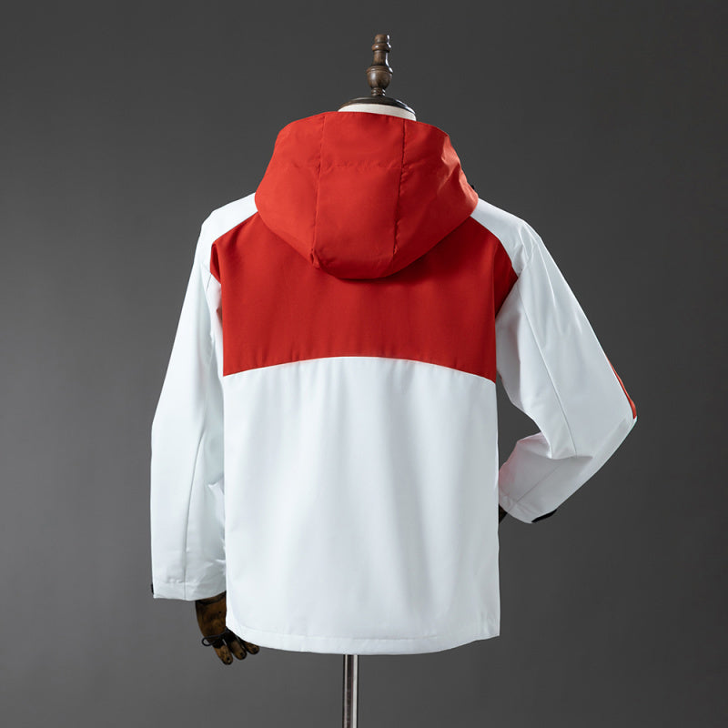 Sevilla Red & White Windbreaker