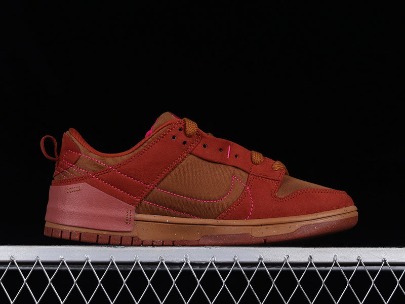 【270】[DH4402-200]-[DUNK LOW DISRUPT 2 DESERT BRONZE PINK PRIME-RUGGED ORANGE]-[UNISEX:36-47.5]