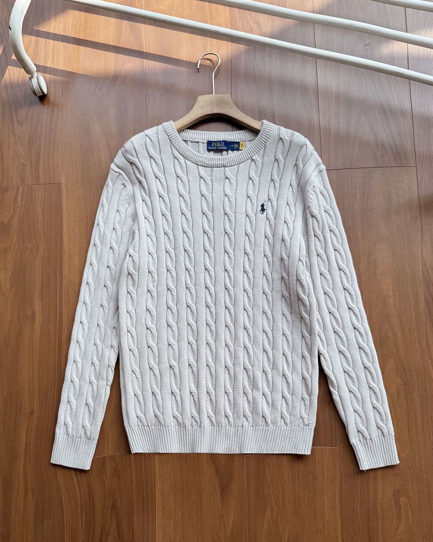 Ralph Lauren Cable-Knit Crew-Neck Sweater RL2501