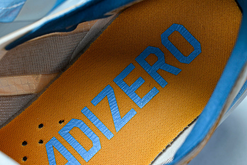KH6360 ADIZERO ADIOS 4 M LOW-TOP RUNNING SHOES ORANGE/SILVER/BLUE/WHITE